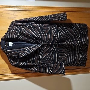 Nine West brown animal print coat. XL